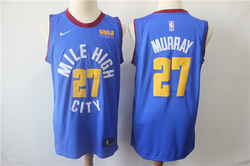 Men Denver Nuggets #27 Murray Blue Game Nike NBA Jerseys 2